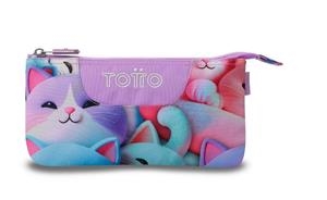 PORTATOT TOTTO TABLERO GATS 1 CREMALLERA 3 COMPARTIMENTS | 7704682204741 | AC52ECO012-252DZ-0S6 | Llibreria La Gralla | Librería online de Granollers