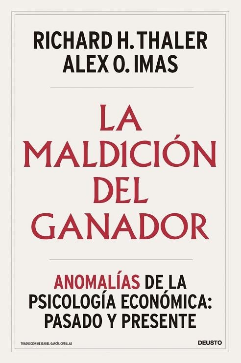 MALDICIÓN DEL GANADOR, LA | 9788423439027 | THALER, RICHARD H. / IMAS, ALEX O. | Llibreria La Gralla | Librería online de Granollers