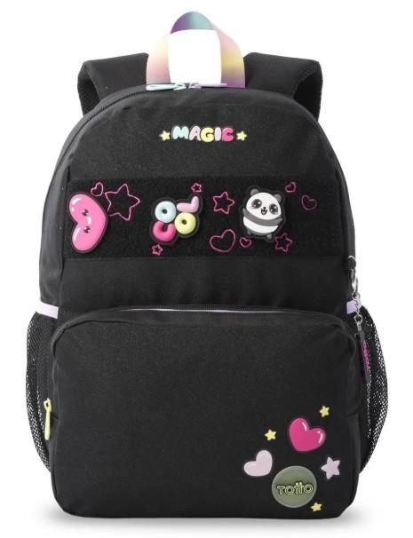 MOTXILLA TOTTO KIDS MORRAL GLOWING BLACK | 7704682204192 | MJ04GLO002-2616-0N5M | Llibreria La Gralla | Librería online de Granollers