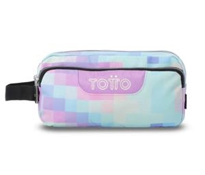 PORTATOT 3 COMPARTIMENTS TOTTO AGAPEC GLITTER PIXELLY | 7704682204451 | AC52ECO009-2611Z-3FW | Llibreria La Gralla | Llibreria online de Granollers