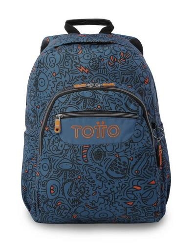 MOTXILLA TOTTO MORRAL ACUARELES DIBUIXOS BLAVA | 7704682069036 | MA04ECO021-2526-5L4 | Llibreria La Gralla | Llibreria online de Granollers