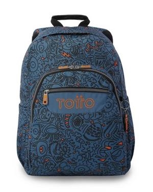 MOTXILLA TOTTO MORRAL ACUARELES DIBUIXOS BLAVA | 7704682069036 | MA04ECO021-2526-5L4 | Llibreria La Gralla | Llibreria online de Granollers