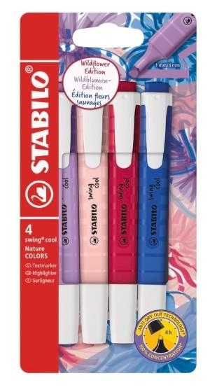 STABILO SWING 4 COLORS NATURE NWILDFLOWER | 4006381625401 | 275/4-10 | Llibreria La Gralla | Librería online de Granollers