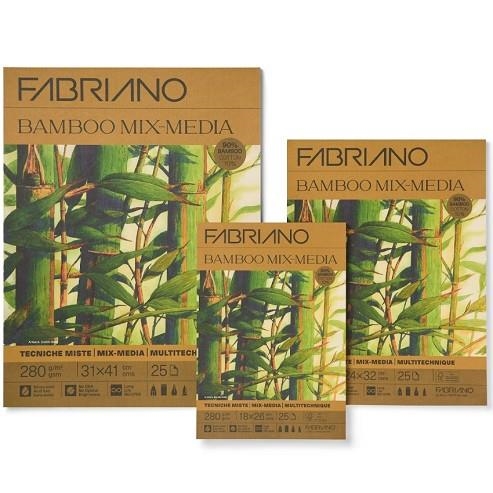 BLOC FABRIANO BAMBOO MIX-MEDIA A5 280G | 8001348231721 | F19100727 | Llibreria La Gralla | Llibreria online de Granollers