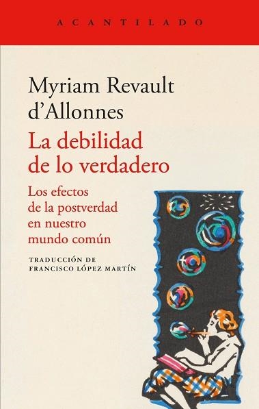 DEBILIDAD DE LO VERDADERO, LA | 9791387964252 | REVAULT D'ALLONNES, MYRIAM | Llibreria La Gralla | Llibreria online de Granollers
