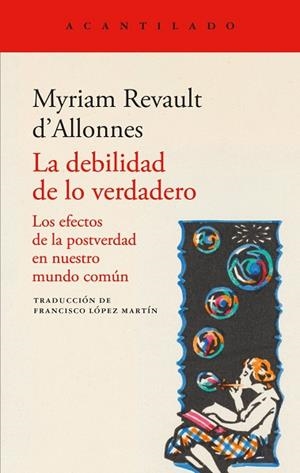 DEBILIDAD DE LO VERDADERO, LA | 9791387964252 | REVAULT D'ALLONNES, MYRIAM | Llibreria La Gralla | Llibreria online de Granollers