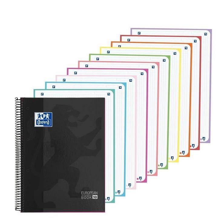 LLIBRETA A4 OXFORD EUROPEAN BOOK 10 COLORS 90GR 200 F | 8412771057725 | 400207849 | Llibreria La Gralla | Llibreria online de Granollers