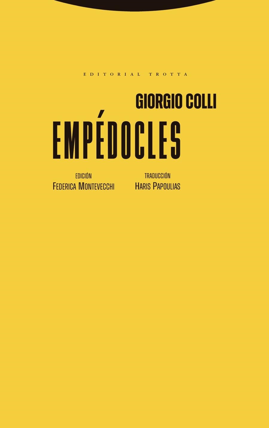 EMPÉDOCLES | 9788413643519 | COLLI, GIORGIO | Llibreria La Gralla | Llibreria online de Granollers