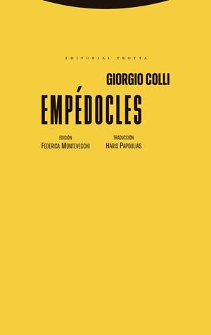 EMPÉDOCLES | 9788413643519 | COLLI, GIORGIO | Llibreria La Gralla | Llibreria online de Granollers