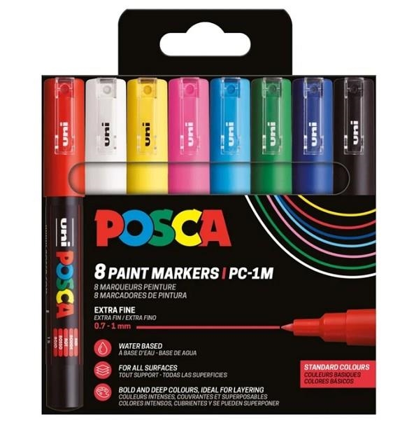 RETOLADORS 8 UN POSCA PC 1M BASIC | 3701614901437 | 302422308 | Llibreria La Gralla | Llibreria online de Granollers
