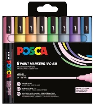 RETOLADORS 8 UN POSCA PC5M PASTEL | 3701614901222 | 302422329 | Llibreria La Gralla | Llibreria online de Granollers