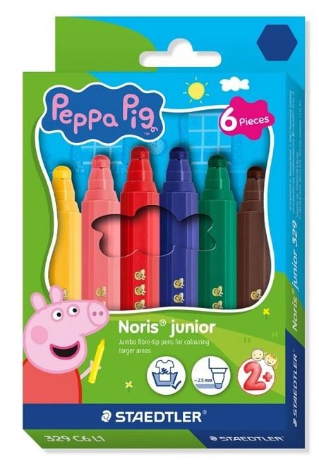 PACK RETOLADORS STAEDTLER PEPPA PIG 6 UNITATS | 4007817179673 | 329 C6 L1 | Llibreria La Gralla | Llibreria online de Granollers
