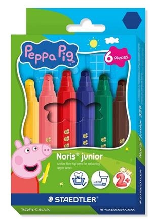 PACK RETOLADORS STAEDTLER PEPPA PIG 6 UNITATS | 4007817179673 | 329 C6 L1 | Llibreria La Gralla | Llibreria online de Granollers