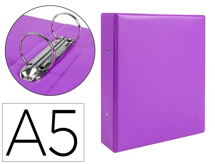 CARPETA 2 ANELLES 40 1/4 PLASTIC LILA | 8423473071971 | 77199 | Llibreria La Gralla | Llibreria online de Granollers