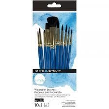 SET 10 PINZELLS AQUAREL.LA DALER ROWNEY | 5011386137933 | D216610110 | Llibreria La Gralla | Llibreria online de Granollers