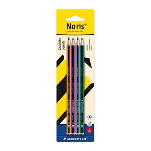 BLISTER 4 LLAPIS NORIS N2 -HB- COLORS | 4007817176153 | 120-S BK4 | Llibreria La Gralla | Llibreria online de Granollers