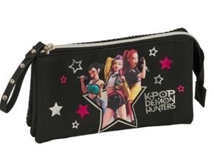 PORTATOT SAFTA TRIPLE K-POP NEGRE DEMON HUNTERS | 8412688651450 | 842668744 | Llibreria La Gralla | Librería online de Granollers
