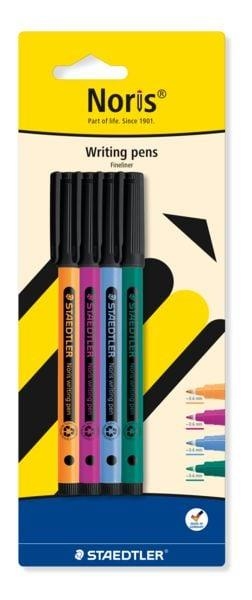 PACK RETOLADORS DE PUNTA FINA NORIS WRITING PENS 4 UNITATS | 4007817176139 | 307-SBK4 | Llibreria La Gralla | Librería online de Granollers