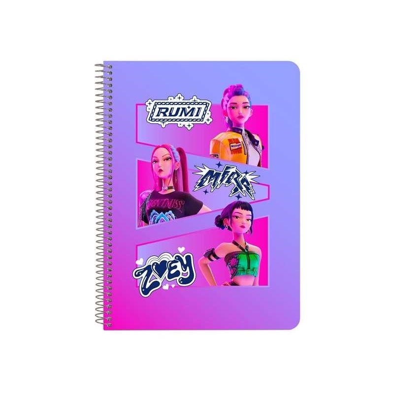 LLIBRETA A5 ESPIRAL K-POP DEMON HUNTERS | 8412688651733 | SAF542660065 | Llibreria La Gralla | Librería online de Granollers