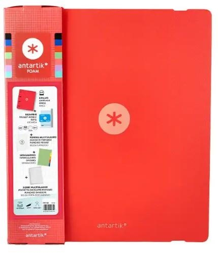 CARPEBLOCK ANTARTIK FOAM 4 ANELLES 35 MM RECANVI QUADRES VERMELLA | 8423473140752 | AW105 | Llibreria La Gralla | Llibreria online de Granollers