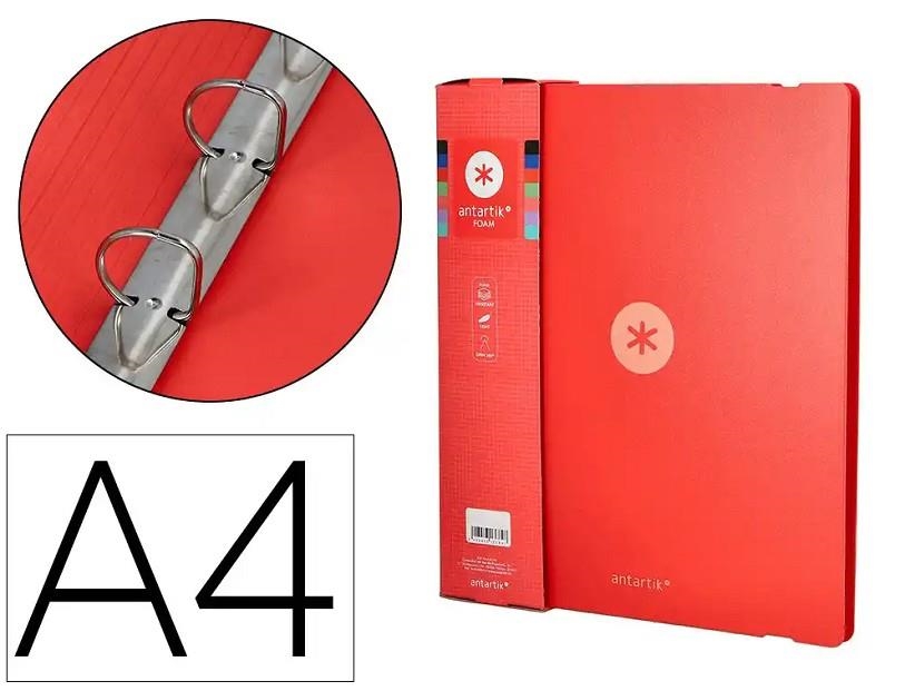 CARPETA ANTARTIK FOAM 4 ANELLES 35 MM BUIDA VERMELL | 8423473136847 | 174530 | Llibreria La Gralla | Llibreria online de Granollers