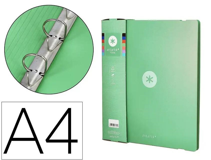 CARPETA ANTARTIK FOAM 4 ANELLES 35 MM BUIDA VERD MATXA | 8423473136854 | 174531 | Llibreria La Gralla | Llibreria online de Granollers