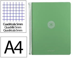 LLIBRETA A4 ANTARTIK 5 COLORS ESPIRAL QUADRICULA 5X5 TD 120F 90 GR VERD MATXA | 8423473140691 | 175041 | Llibreria La Gralla | Llibreria online de Granollers
