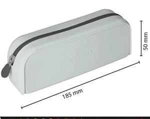 PORTATOT ANTARIK SILICONA RECTANGULAR 1 CREMALLERA GRIS | 8423473094260 | IK44 | Llibreria La Gralla | Librería online de Granollers