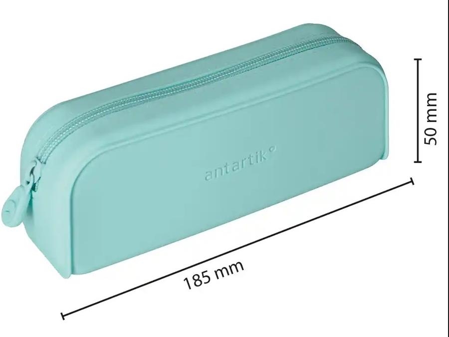 PORTATOT ANTARIK SILICONA RECTANGULAR 1 CREMALLERA MENTA | 8423473094253 | IK43 | Llibreria La Gralla | Llibreria online de Granollers