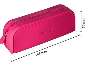 PORTATOT ANTARIK SILICONA RECTANGULAR 1 CREMALLERA ROSA FUCSIA | 8423473094222 | IK40 | Llibreria La Gralla | Librería online de Granollers
