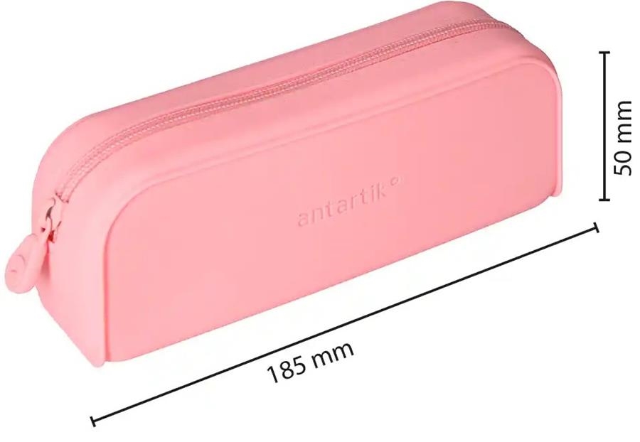 PORTATOT ANTARIK SILICONA RECTANGULAR 1 CREMALLERA ROSA | 8423473094246 | IK42 | Llibreria La Gralla | Librería online de Granollers