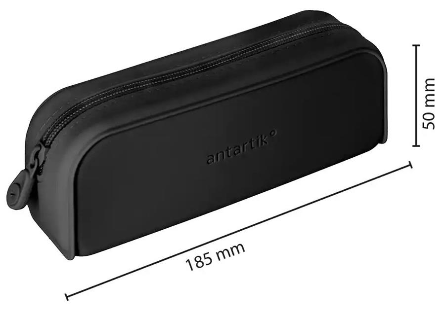 PORTATOT ANTARIK SILICONA RECTANGULAR 1 CREMALLERA NEGRE | 8423473094192 | IK37 | Llibreria La Gralla | Librería online de Granollers