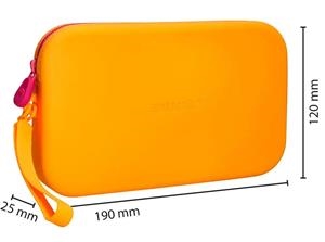 PORTATOT ANTARTIK SILICONA TROPICAL DIVE RECTANGULAR 1 CREMALLERA TARONJA I ROSA | 8423473094338 | IK51 | Llibreria La Gralla | Librería online de Granollers