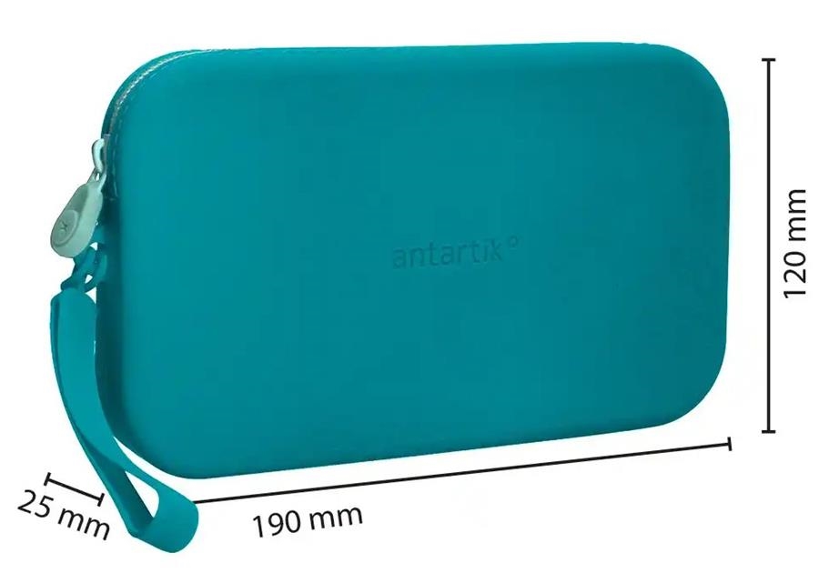 PORTATOT ANTARTIK SILICONA TROPICAL DIVE RECTANGULAR 1 CREMALLERA BLAU TURQUESA | 8423473094307 | IK48 | Llibreria La Gralla | Librería online de Granollers