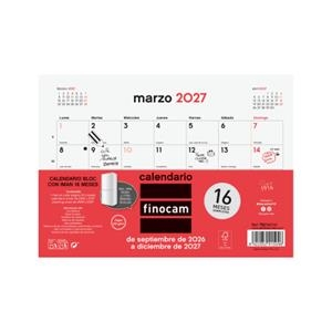 CALENDARI 2026-27 FINOCAM 16 MESOS IMANT S ESCRIURE | 8422952415152 | 78215 | Llibreria La Gralla | Librería online de Granollers