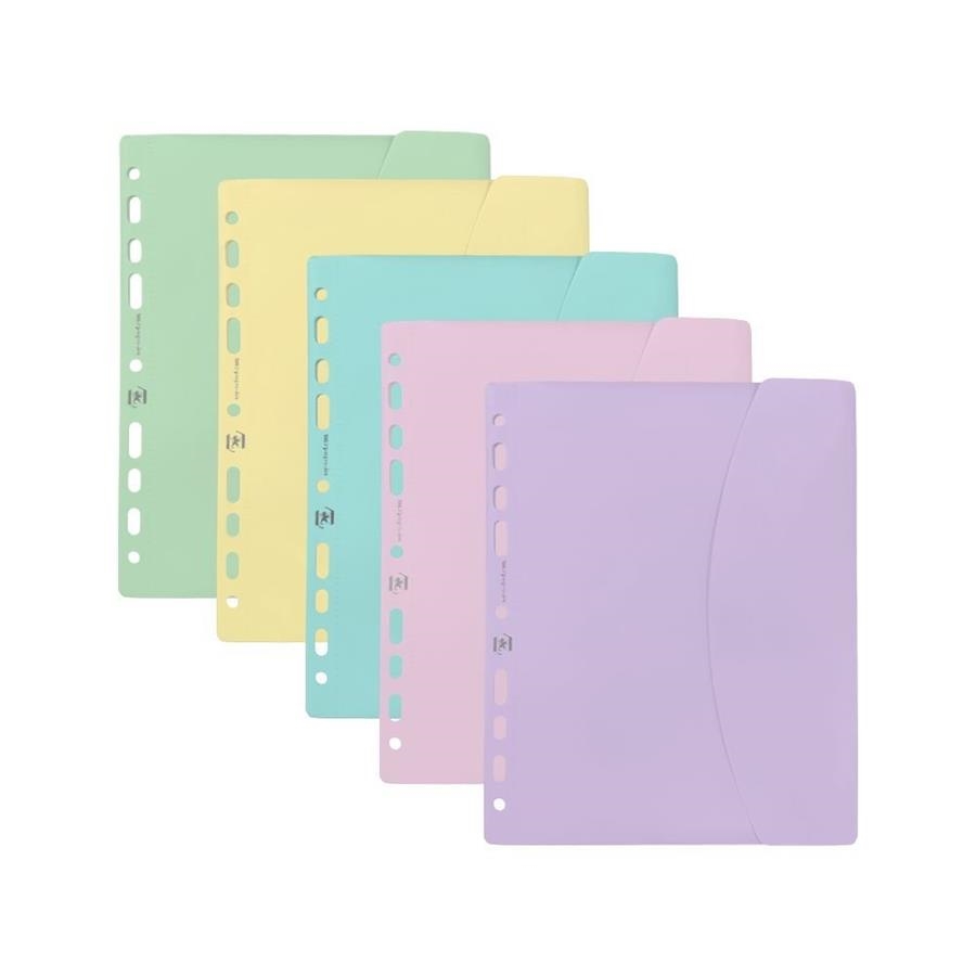 DOSSIER OXFORD A4 MULTITALADRE VELCRO PASTELS | 3045050471490 | 400185545 | Llibreria La Gralla | Llibreria online de Granollers