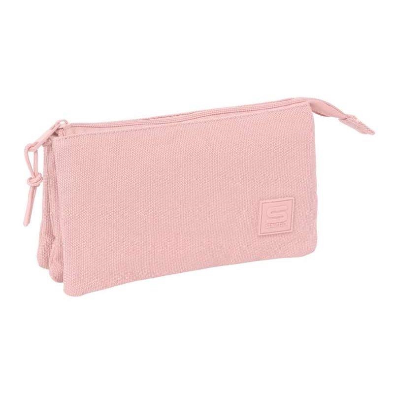 PORTATOT TRIPLE SAFTA BASIC ROSA | 8412688632060 | 842639744 | Llibreria La Gralla | Llibreria online de Granollers
