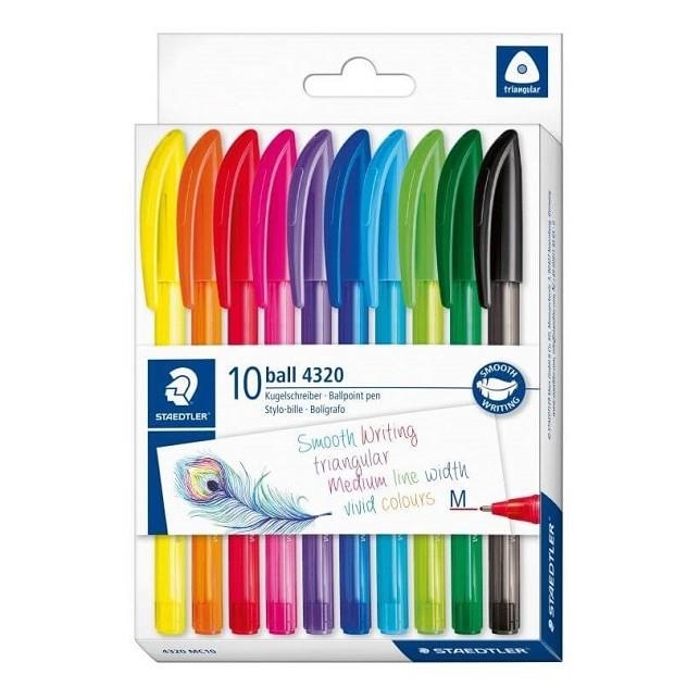 BOLIGRAF BALL STAEDTLER 4320 10 UNITATS | 4007817102916 | 4320 MC10 | Llibreria La Gralla | Llibreria online de Granollers