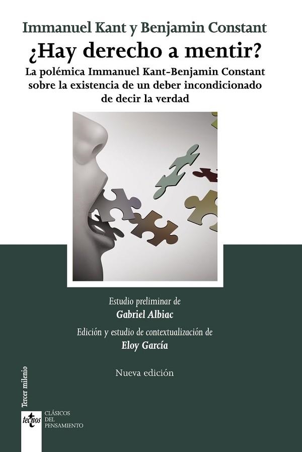 ¿HAY DERECHO A MENTIR? | 9788430982073 | CONSTANT, BENJAMIN / , IMMANUEL  KANT | Llibreria La Gralla | Llibreria online de Granollers