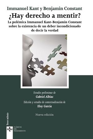 ¿HAY DERECHO A MENTIR? | 9788430982073 | CONSTANT, BENJAMIN / , IMMANUEL  KANT | Llibreria La Gralla | Llibreria online de Granollers
