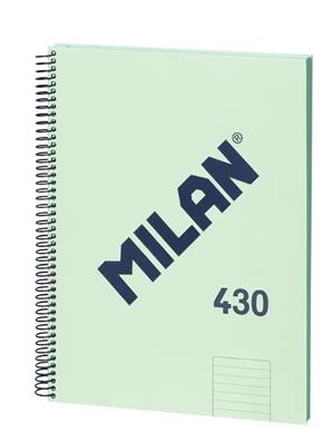 LLIBRETA MILAN 430 RATLLES A4 80 F 95 GR VERD | 8411574104872 | 57142E80GR | Llibreria La Gralla | Librería online de Granollers