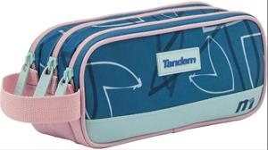 PORTATOT TANDEM QUEEN 3 CREMALLERES BLAU FOSC + ROSA | 8412782364089 | 364089 | Llibreria La Gralla | Llibreria online de Granollers