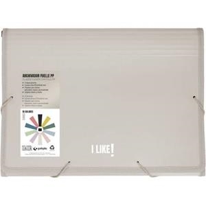 CARPETA 12 SEPARADORS GRAFOPLAS LIKE PLASTIC REFORÇ A4 CREMA | 8413623298563 | 02963571 | Llibreria La Gralla | Librería online de Granollers