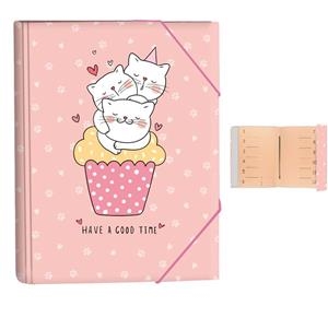 CARPETA SENFORT SEPARADORS GATS ROSA | 8412885256861 | 22303260 | Llibreria La Gralla | Llibreria online de Granollers
