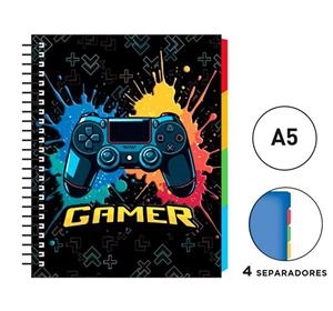 LLIBRETA A5 ESPIRAL SENFORT GAME OVER | 8412885256823 | 22206260 | Llibreria La Gralla | Librería online de Granollers