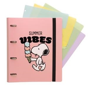 CARPEBLOC GRUPO ERIC 4 ANELLES SNOOPY | 8435747822899 | C4AP003 | Llibreria La Gralla | Llibreria online de Granollers