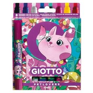 SET TEMPERA SOLIDA GIOTTO PETLOVERS GAT 8 UNITATS | 8000825069420 | F501401 | Llibreria La Gralla | Librería online de Granollers