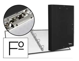 CARPETA 4 ANELLES LIDERPAPEL NEGRE | 8423473253094 | CA09 | Llibreria La Gralla | Llibreria online de Granollers
