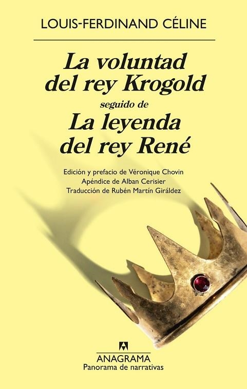 LA VOLUNTAD DEL REY KROGOLD SEGUIDO DE LA LEYENDA DEL REY RENÉ | 9788433950888 | CELINE, LOUIS-FERDINAND | Llibreria La Gralla | Llibreria online de Granollers