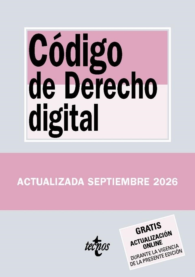 CÓDIGO DE DERECHO DIGITAL (ED. 2026) | 9788430994557 | EDITORIAL TECNOS | Llibreria La Gralla | Librería online de Granollers